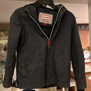 Hunter junior waterproof hooded jacket kids coat